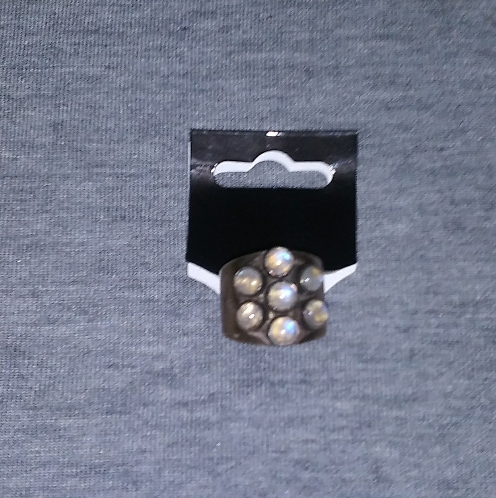Size 8 thick sterling silver band.